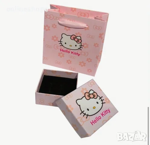 Колие Hello Kitty + Кутия и торбичка , снимка 8 - Колиета, медальони, синджири - 49193895