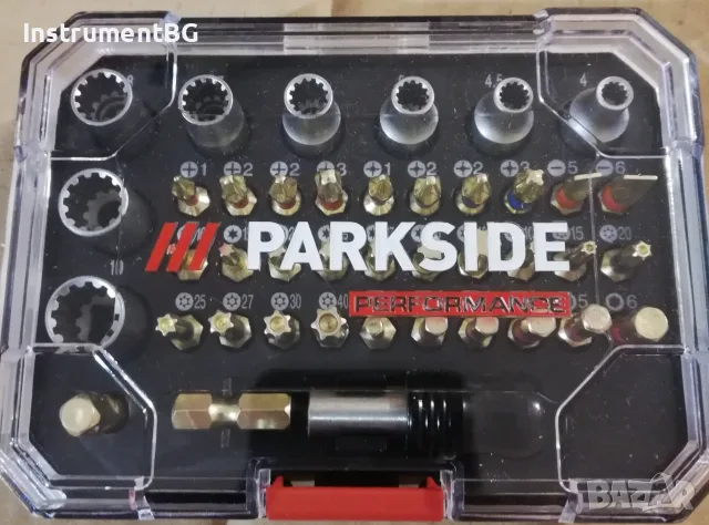 Комплект битове и вложки Parkside PBSP 2 D4 - 39 части