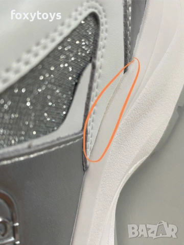 Сникърси Liu Jo Eva 02, бели - 39 номер, с дефект, снимка 2 - Маратонки - 53344284