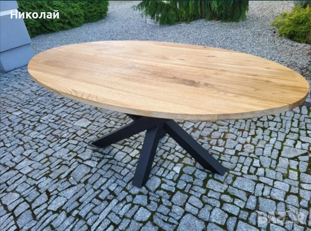 Трапезна маса масив дъб , снимка 8 - Маси - 53541816