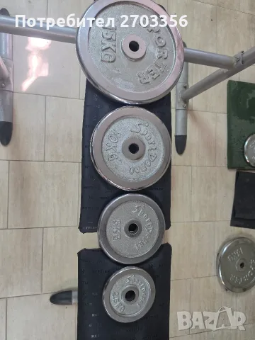Kettler/Дължина на лоста 215 см /тежести2×15,2×10,2×5,2×2.5..+15 за крака , снимка 2 - Фитнес уреди - 56016444
