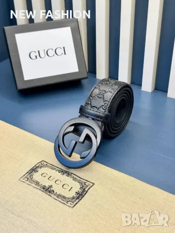 Унисекс Модел Колани - Естествена Кожа ✨ GUCCI , снимка 7 - Колани - 49422223