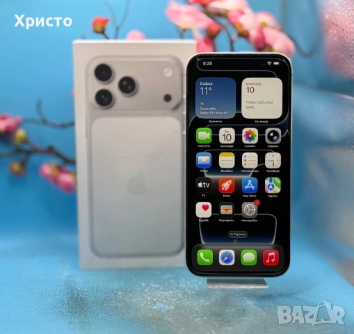 ГАРАНЦИОНЕН!!! Apple iPhone 17 Pro Max, 256GB, 5G, Silver + подарък оригинален адаптер, снимка 2 - Apple iPhone - 53806911