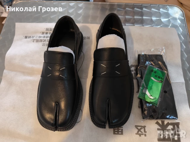 Мъжки ежедневни мокасини от естествена кожа Tabi 40 номер, снимка 2 - Маратонки - 50786270