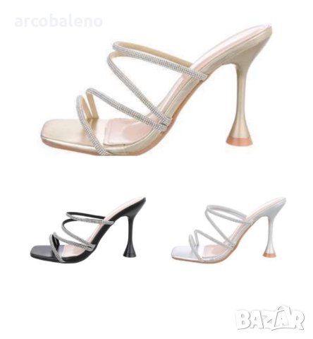 Дамски сандали на висок ток