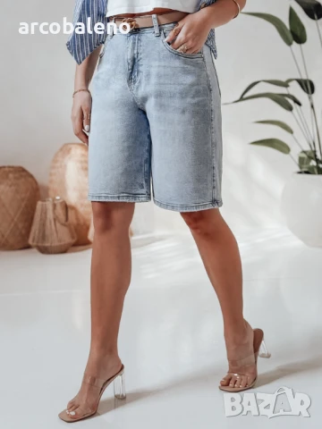 Дамски дънкови шорти JEANZDAY, снимка 2 - Къси панталони и бермуди - 50677052