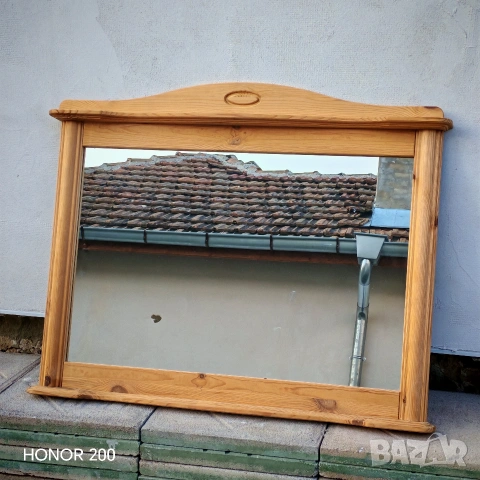 Масивно дървено огледало, Германия. , снимка 3 - Декорация за дома - 53752526