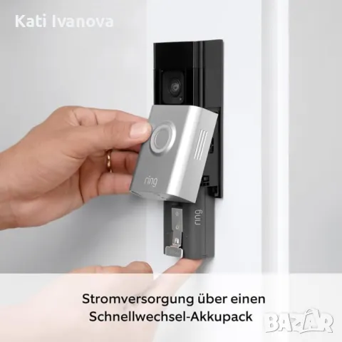 Ring Battery Video Doorbell Plus  Безжична видео камера за звънец с 1536p HD видео, снимка 2 - IP камери - 47981511