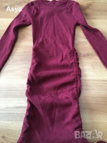 Рокля бордо, снимка 3 - Рокли - 42013076