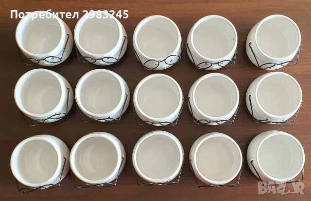 Комплект мини керамични вази, снимка 3 - Вази - 55881076