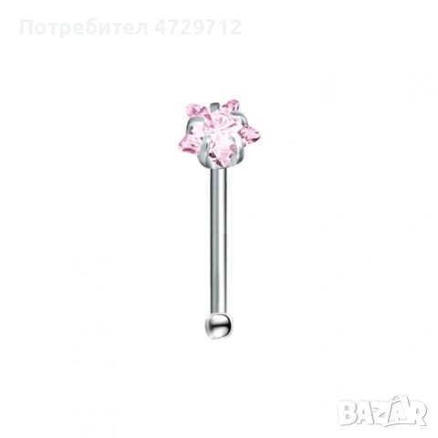 Обици на нос изберете цвят и форма на кристал, снимка 5 - Друго оборудване - 53393243