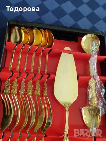 Комплект десертни прибори , снимка 5 - Прибори за хранене, готвене и сервиране - 50130883