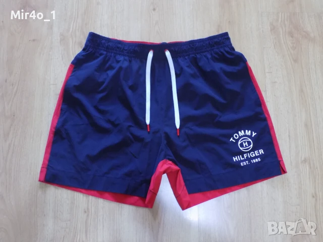 нови къси панталони tommy hilfiger шорти гащета бански плажни екип оригинални мъжки L