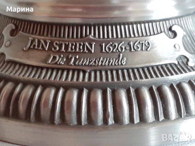 Чаши с чинийка от калай Antik*Vintage #90, снимка 11 - Антикварни и старинни предмети - 51709305