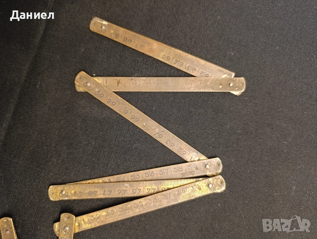 Стар месингов метър, снимка 3 - Антикварни и старинни предмети - 52777269