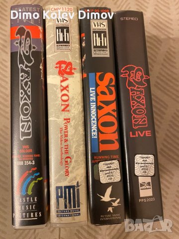 SAXON VHS Видео Касети HiFi Sound , снимка 3 - Други музикални жанрове - 42676204