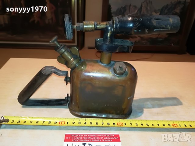 БЕНЗИНОВА ЛАМПА ВНОС ФРАНЦИЯ 2808211949, снимка 2 - Антикварни и старинни предмети - 33951727