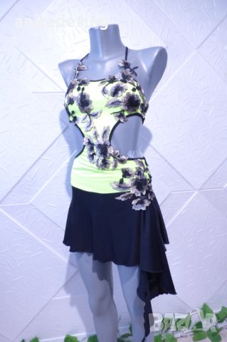 Рокля за латино танци с дантела, снимка 10 - Рокли - 39744355