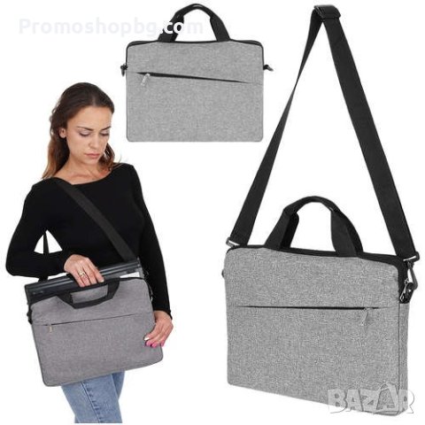 Чанта за лаптоп IZOXIS, 15.6 инча, Сива