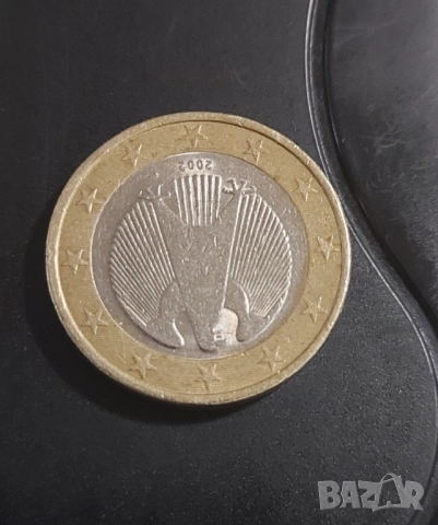 Монета 1 евро Германия 2002г, снимка 4 - Нумизматика и бонистика - 53639175