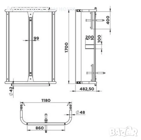Нови двойни и единични стойка за резервна гума ремърке, снимка 2 - Части - 44303117