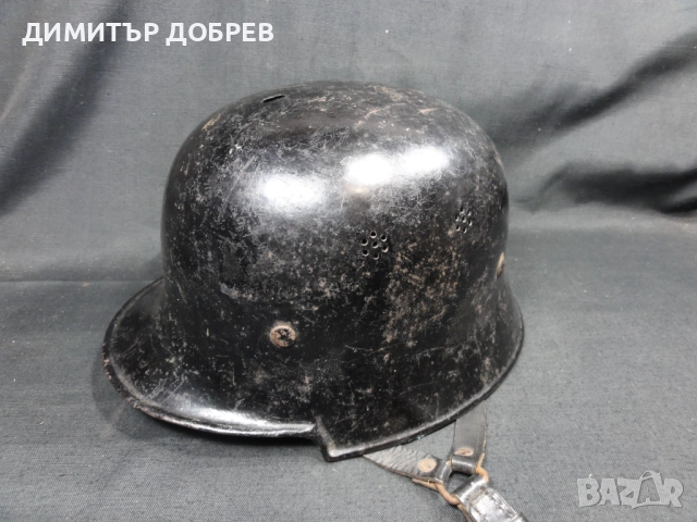 СТАРА НЕМСКА СТОМАНЕНА КАСКА М34 ПОЖАРНА СЛУЖБА ВСВ