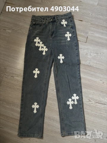 Chrome hearts сини дънки