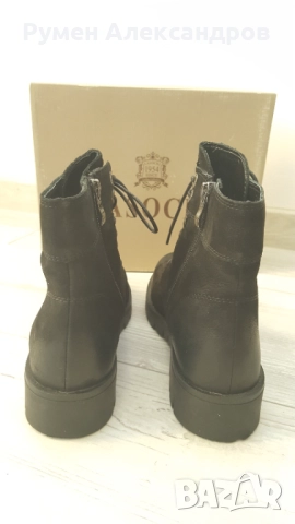 Черни дамски кожени боти Lasocki размер 38 от набук, снимка 7 - Дамски боти - 52111355