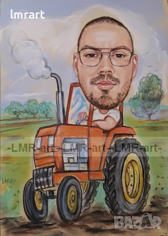Рисувам ръчно КАРИКАТУРИ със сухи пастели и моливи (професионални материали)., снимка 3 - Декорация за дома - 53737482