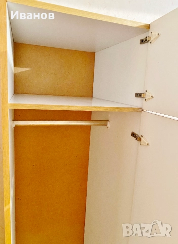 РАЗПРОДАЖБА - 25€. Еднокрилни гардероби с надстройка - 2бр. , снимка 10 - Гардероби - 51636316