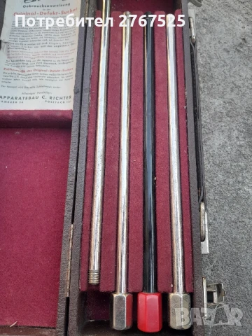 Стар уред ВСВ за търсене дефекти по мотори машини турбини двигатели Стетоскоп, снимка 5 - Антикварни и старинни предмети - 50903864