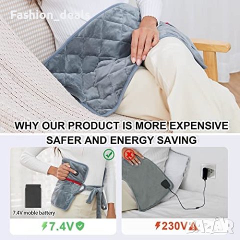 Нова Нагревателна подложка за облекчаване на болки в гърба корема Умора, снимка 4 - Други - 40738936