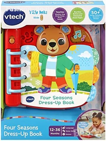 Нова детска играчка книга Мече дрехи време звук Подарък малко дете VTech 558303, снимка 6 - Други - 41282728
