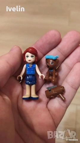 Lego Friends фигура като нова с куче и аксесоар