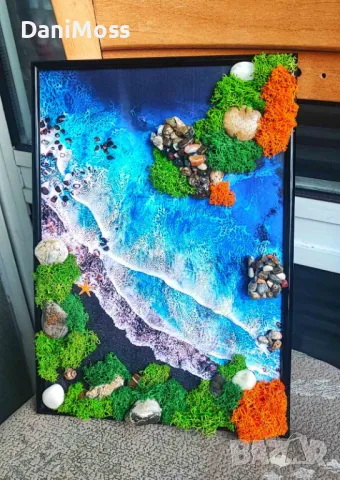 Морски картини със скандинавкки мъх, снимка 3 - Картини - 47348425