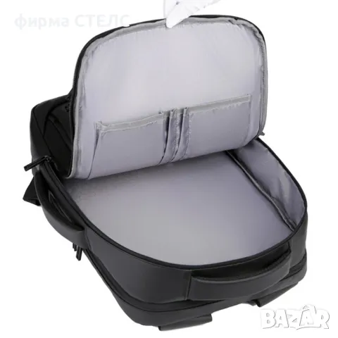 Раница за пътуване STELS, Ръчен багаж, 32x13x40см, Черен, снимка 8 - Раници - 47373075