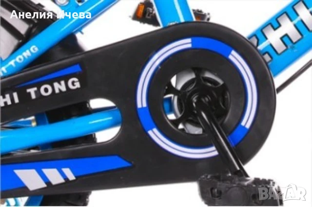 Детски велосипед с кош, помощни колела и два вида спирачки, снимка 8 - Велосипеди - 50697587