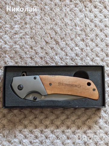 Нож от неръждаема стомана Browning, снимка 2 - Ножове - 53744291