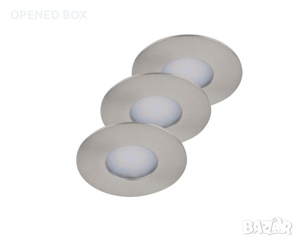 Комплект 3 бр. LED лампи за вграждане FLECTOR 917577 450lm, 4,5W, 30 000h, 2700K, Energy A+, снимка 1