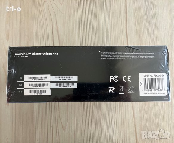 Powerline адаптерен комплект LINKSYS PLK200, снимка 7 - Мрежови адаптери - 41551163