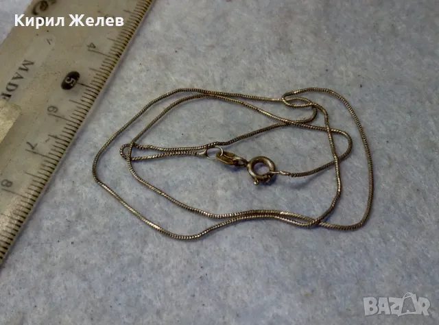 ИЗИСКАНО НЕЖНО СРЕБЪРНО КОЛИЕ СРЕБРО 925 ФИНА РЪЧНА БИЖУТЕРСКА АРТ ИЗРАБОТКА 47591, снимка 3 - Колиета, медальони, синджири - 49757765