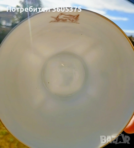 Стар порцеланов сервиз за кафе от Bohemia Чехословакия , снимка 12 - Други ценни предмети - 53101150