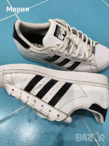 Оригинални маратонки adidas Superstar x Swarovski (модел FX7480), 40 номер, снимка 5 - Маратонки - 55801099