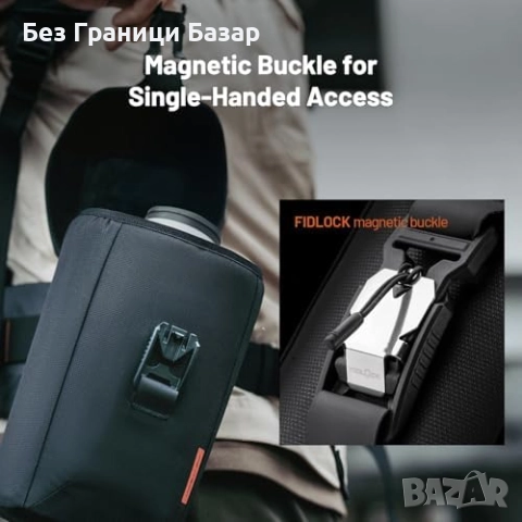 Нова чанта Калъф за обектив DSLR с магнитно закопчаване и омекотена подплата, снимка 2 - Чанти, стативи, аксесоари - 52630222