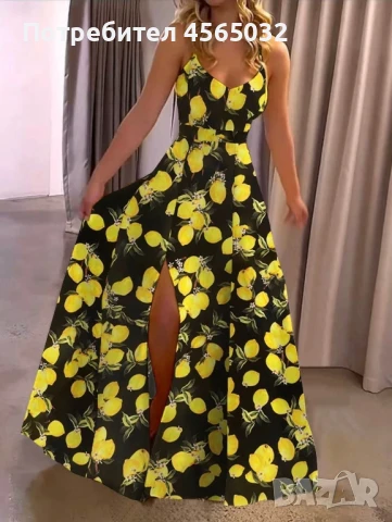 Дамска рокля с летни мотиви, снимка 4 - Рокли - 51373966