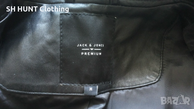 Jack & Jones JPRBEAM LEATHER Jacket Размер M яке естествена агнешка кожа 29-62, снимка 12 - Якета - 52204698