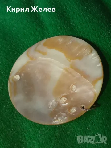 Стар ГОЛЯМ СЕДЕФЕН ФЕШЪН МЕДАЛЬОН АРТ ВИСУЛКА НАТУРАЛЕН КРАЛСКИ СЕДЕФ 34476, снимка 8 - Колиета, медальони, синджири - 39075395