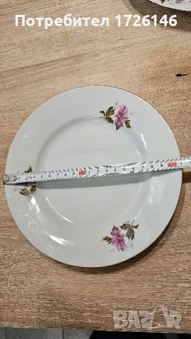 Порцеланови чинии Горски слез на Разград , снимка 14 - Чинии - 48991232