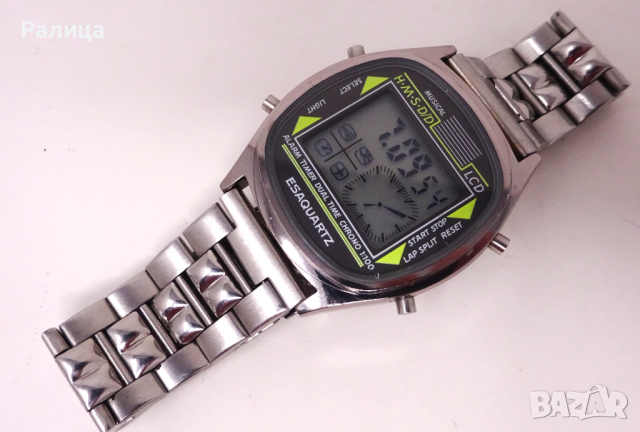 Неизползван швейцарски мъжки електронен часовник ESAQUARTZ, снимка 6 - Мъжки - 44790087