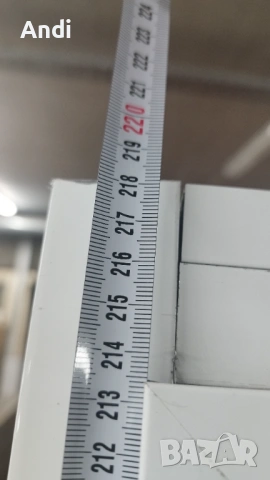 Алуминиевa вратa с касa, бяла - стъкло дясна 101/219см, снимка 5 - Дограми - 53427652